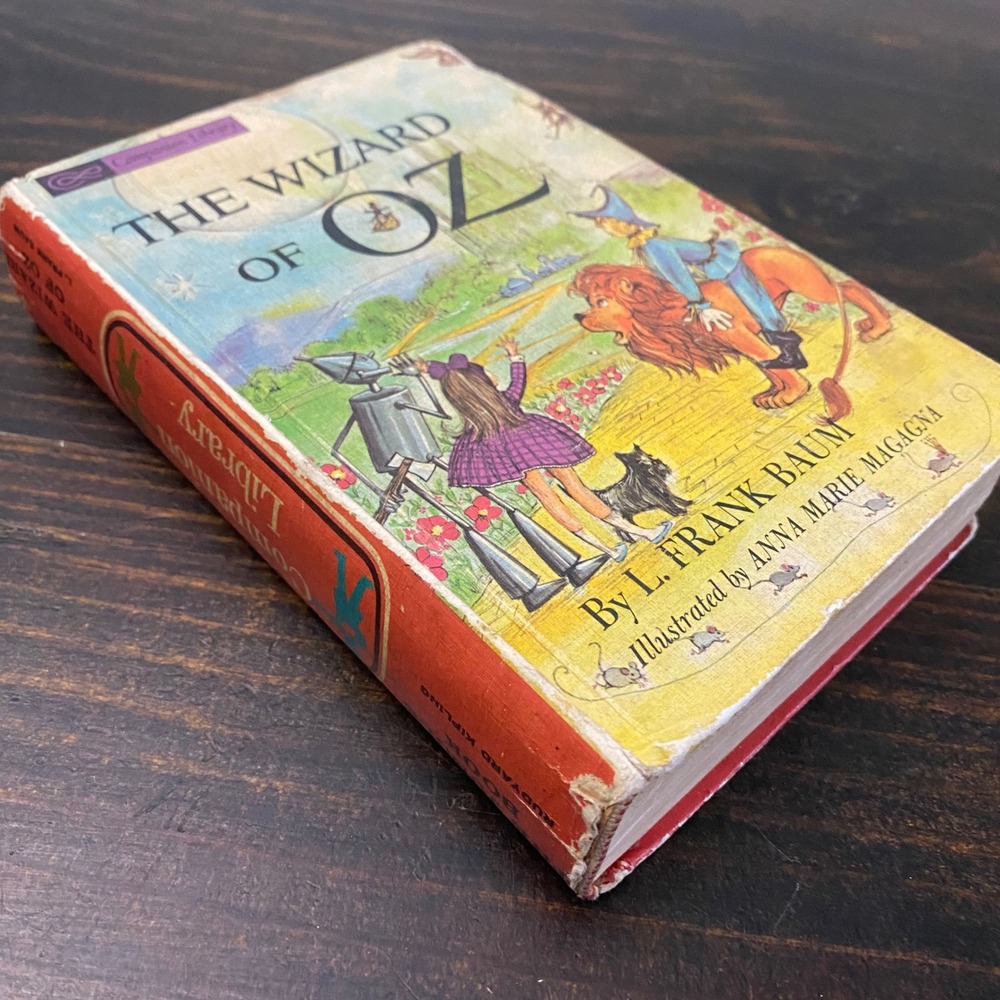 Vintage 1963 Wizard of Oz & Jungle Book Flip Hardcover‎ Companion Library